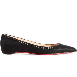 NWT Christian Louboutin Anjalina Spike Flat